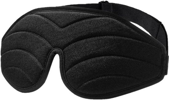 Maschera da sonno per donne e uomini, maschera oculare 3D-contour, morbida e confortevole, 100% blocco luce, occhiali da sonno, velo per viaggi, sonno, insonnia, emicrania (A-zuovo)