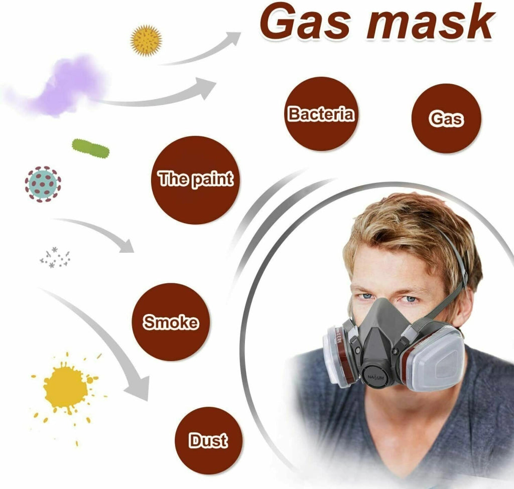 Maschera Antigas Protezione Chimica ¨C Zephmum ¨C Nero