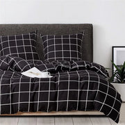Set di coperte geometriche moderne, coperta da letto a slancio con chiusura a zip