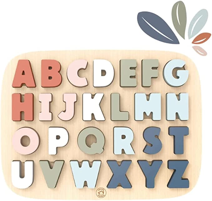 Puzzle Alfabeto Bambini Puzzle Alfabeto Legno Puzzle Alfabeto Montessori Alfabeto Puzzle Tavola Puzzle di Legno Alfabeto