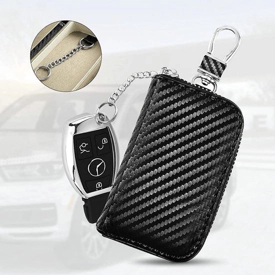Hoesa per chiavi per auto, upgrade blocco segnale chiavi senza contatto, telecomando senza chiave smart fob-hoes con gancio