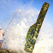 Trade Shop - Borsa Fodero Custodia Porta Canne Portacanne Da Pesca A 2 Scomparti 120 Cm Nero -