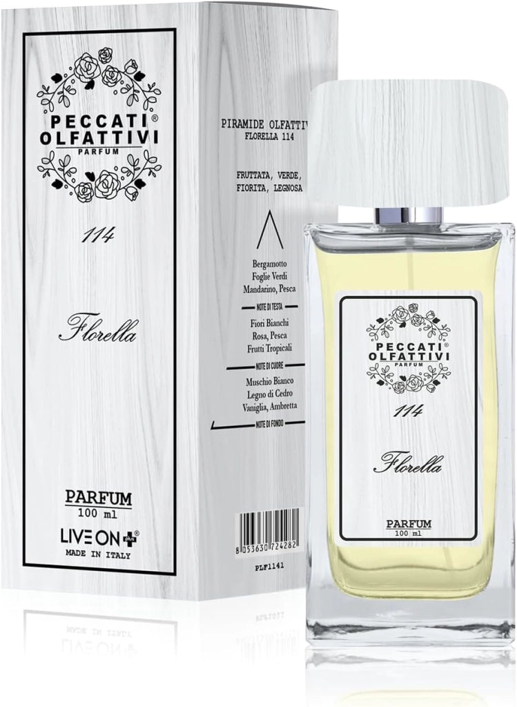 Peccati Olfattivi N.114 Profumo Donna Equivalente Flora – Dupe Femminile 100 ml Parfum 30% Essenza Pura