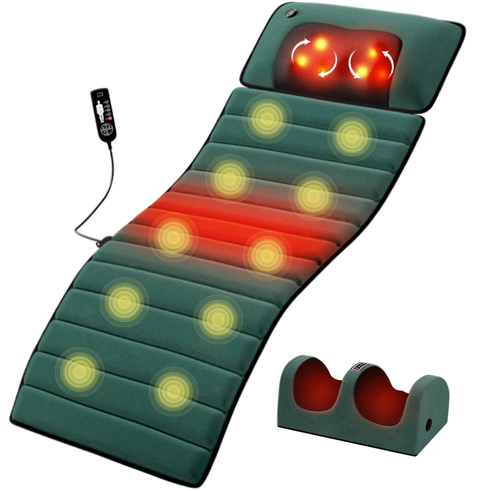 Cuscino massaggiante elettrico per spalle, collo, schiena e fianchi, in memory foam, dimensioni 155¡Á50¡Á3 cm, con funzione riscaldante.