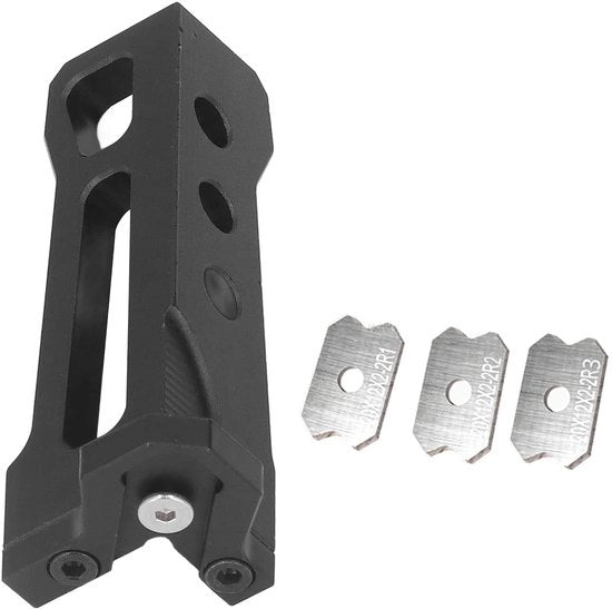 Messa Randsnijder in Blocco - Design Ergonomico - Adatto per Afschuinamento - 3 Lamelle - Spessore Accettabile della Laminatura 0,8-2,0 mm - Strumenti per Lavorazione del Legno