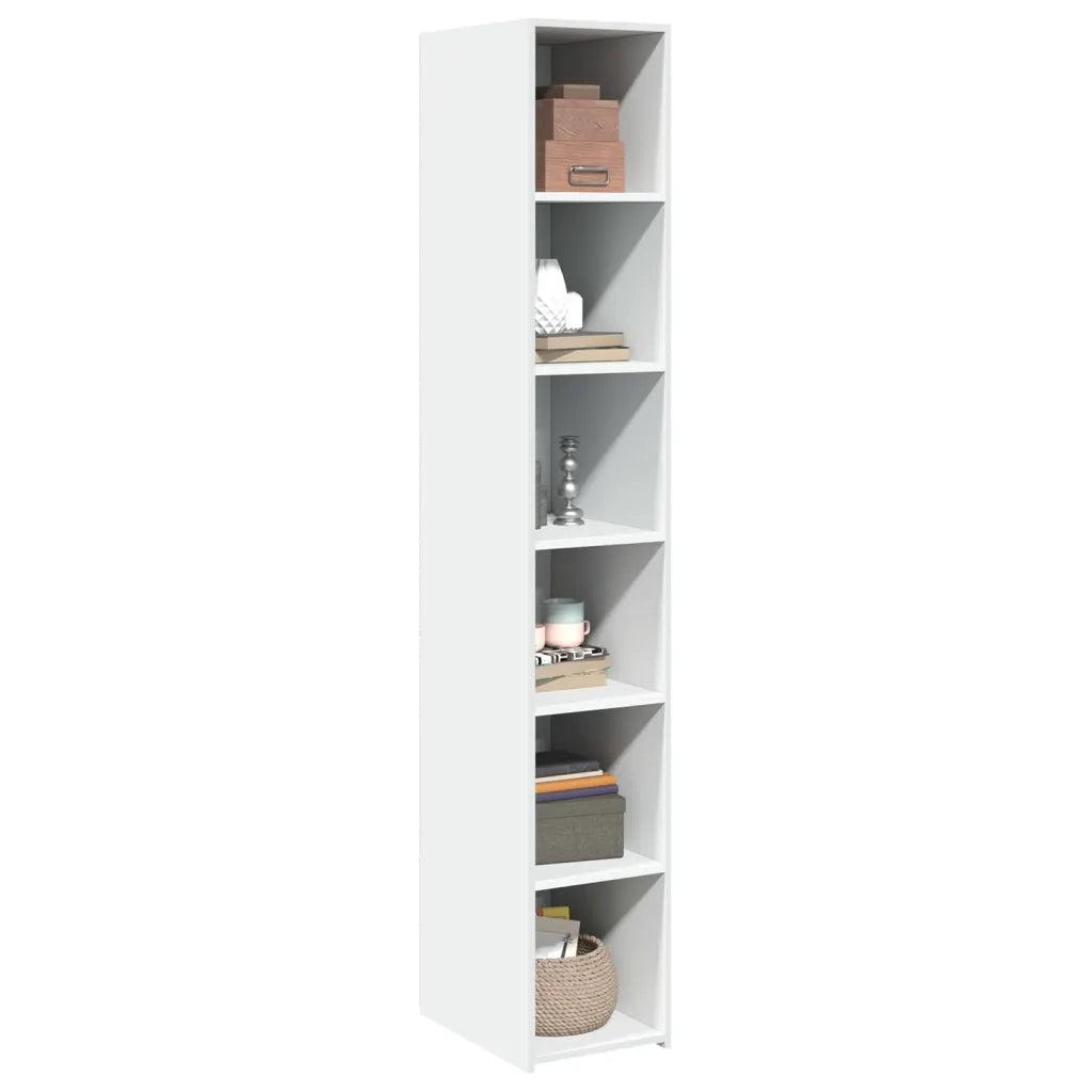Credenza | Madia | Buffet da pranzo | Armadio da pranzo Bianca 30x41x185 cm in Legno Multistrato
