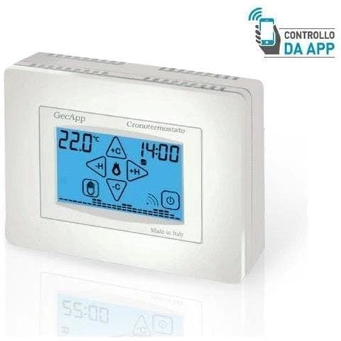 35262141 geca cronotermostato gsm touch screen gecapp, funziona con scheda sim telefonica - 35262141