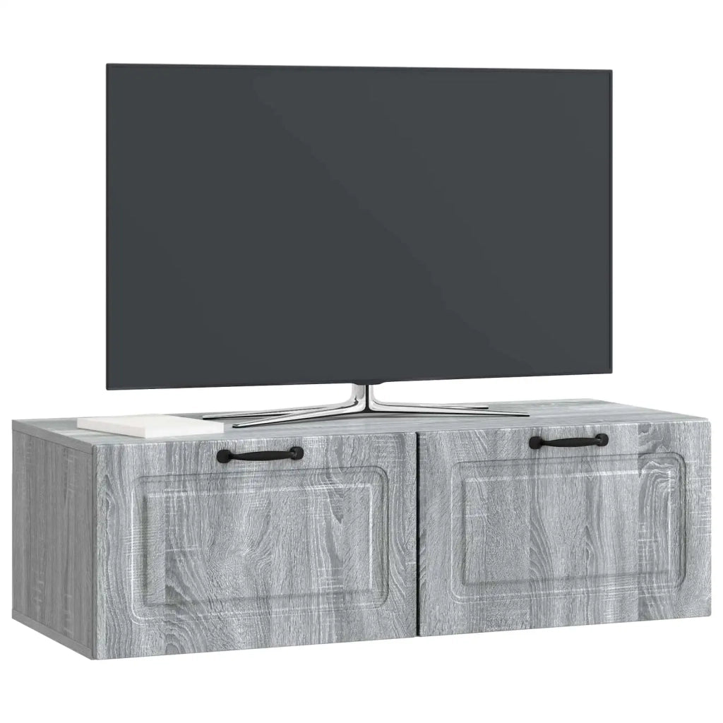 Mobile Porta TV da Muro Grigio Sonoma 98 x 41 x 30 cm 899381