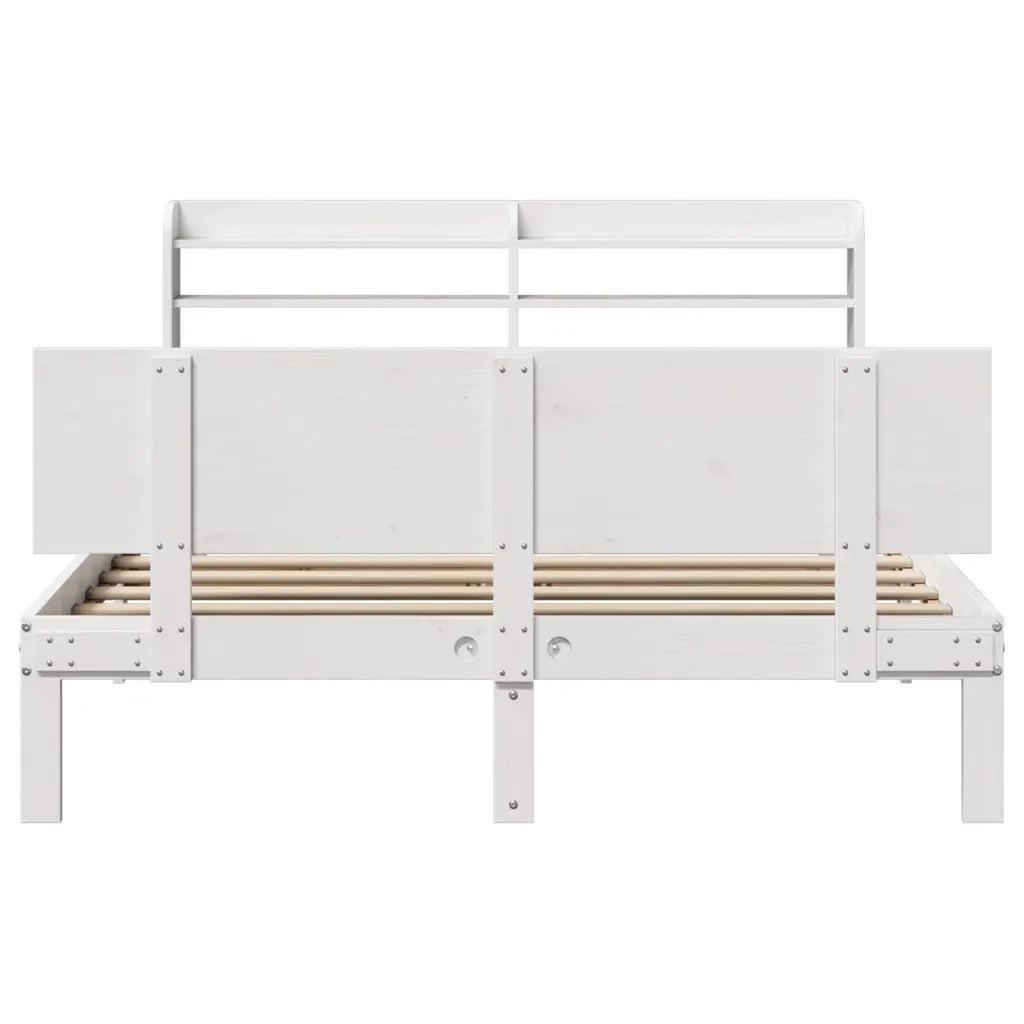 Giroletto con Testiera senza Materasso Bianco 120x200 cm 3306826