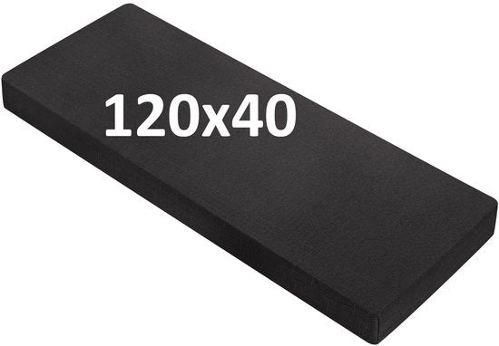 Cuscino di supporto 120x40x5 cm - Impermeabile a doppia faccia - Respiro - Base antiscivolo - Rafforzato - Soffice di alta qualità - Cuscino di seduta