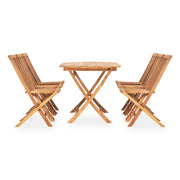 Set da Pranzo da Giardino 7 pz Pieghevole in Massello di Teak 3059968