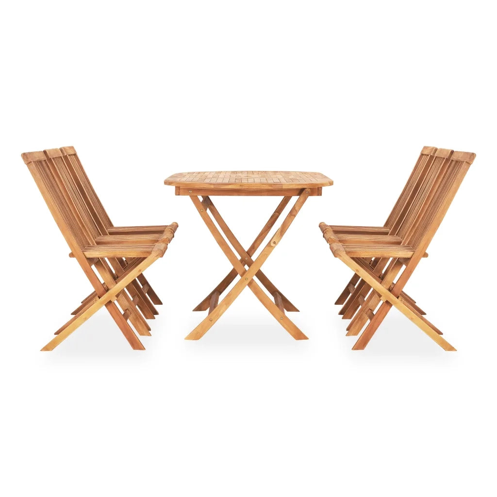 Set da Pranzo da Giardino 7 pz Pieghevole in Massello di Teak 3059968