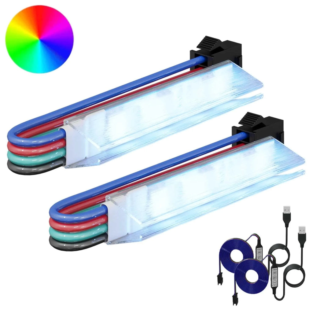 Striscia LED 2 pz Nero e Bianco 1745 mm Rame e plastica CFW8644130