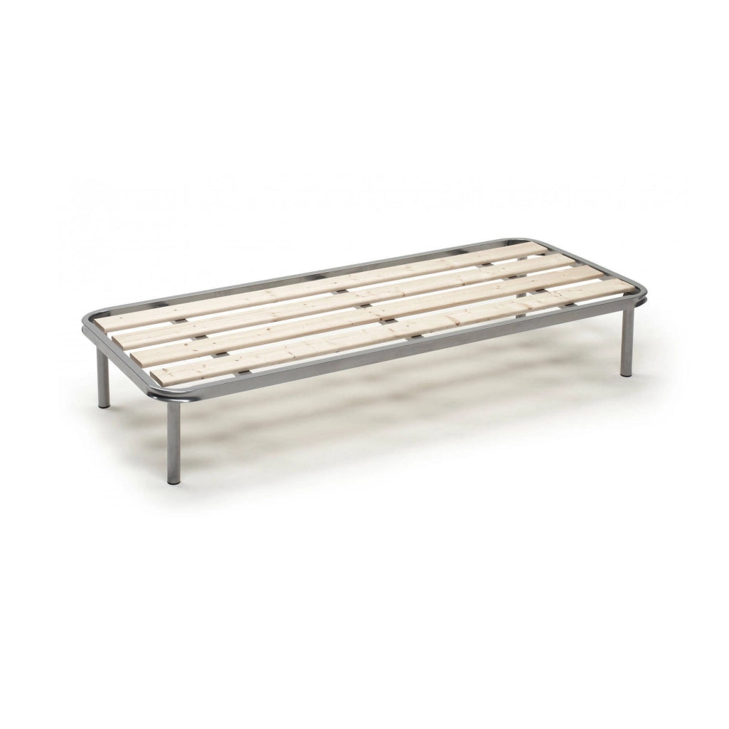 Rete letto singolo Alsa, Rete ortopedica a doghe piallate, 100% Made in Italy, cm 80x190h 31