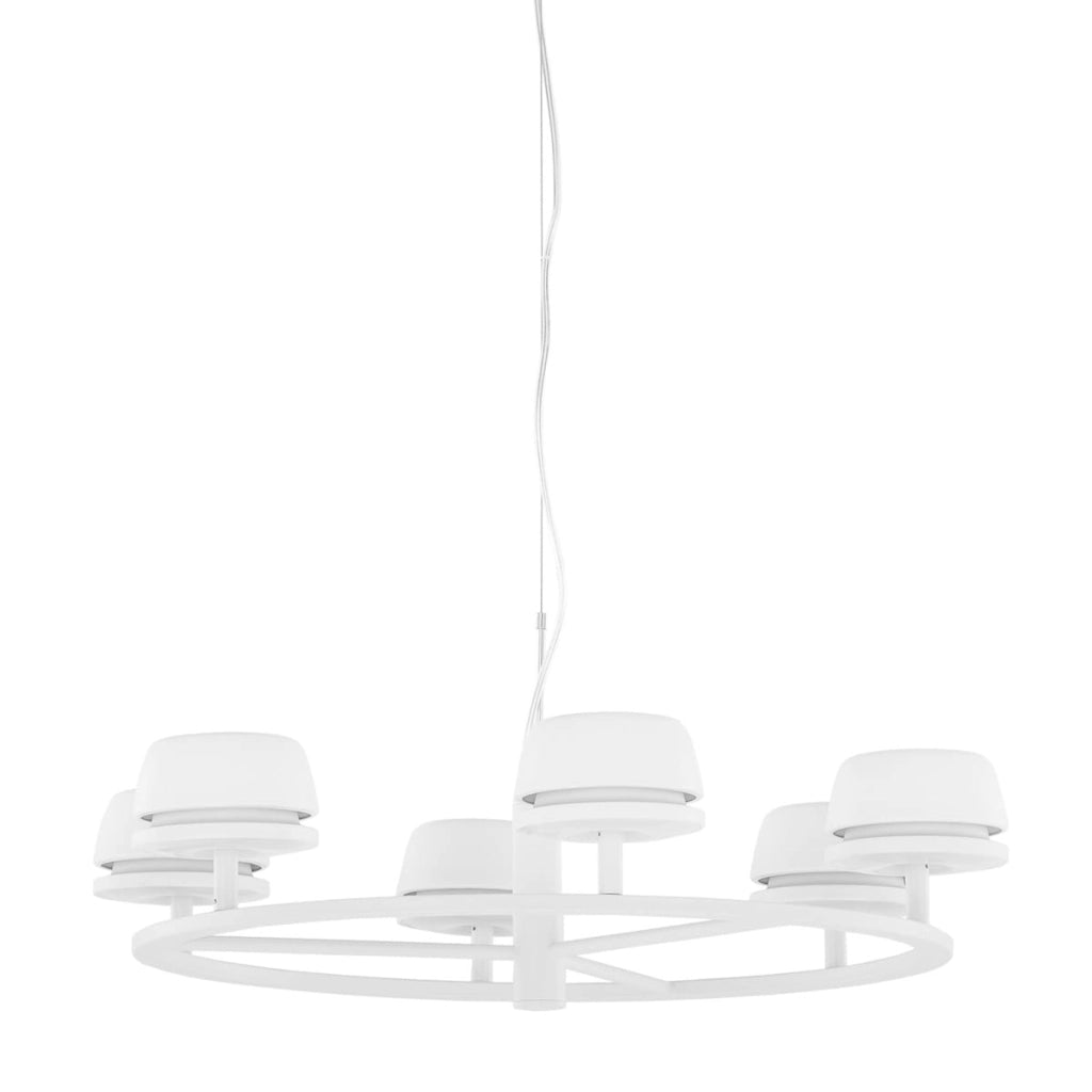 Lampadario LED Italux Miranda 6 luci bianco Ø50 3000K