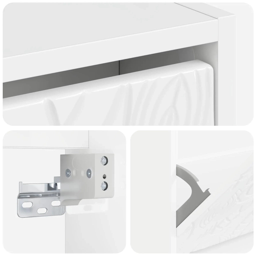 Mobiletto per Scarpe da Muro DELFT 71 x 17 x 86 cm 897079