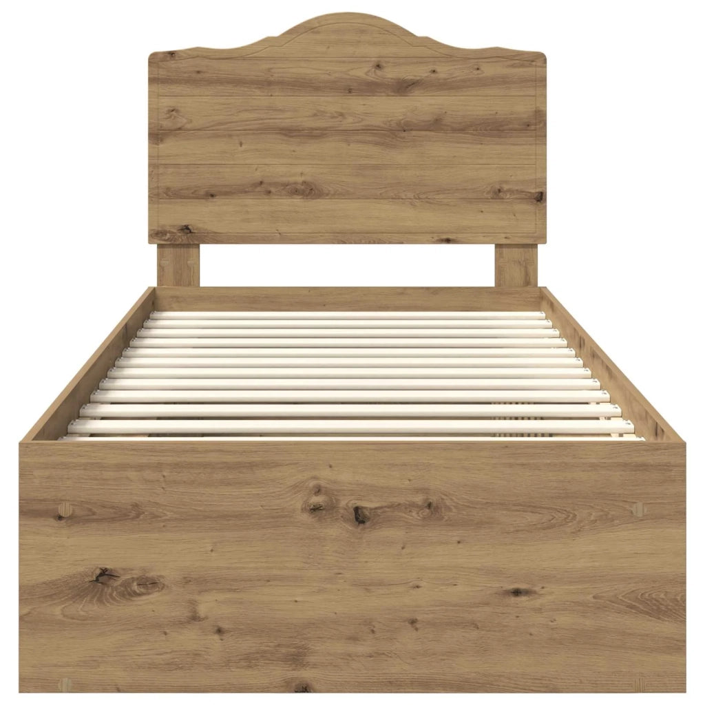 Struttura del letto Rovere Artigianale 100 x 200 cm