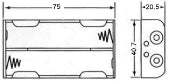 Portapile per 2 batterie 18650