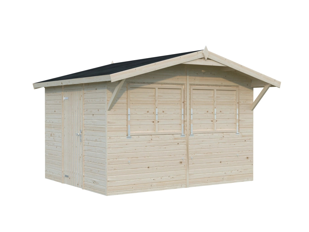Chiosco in legno non trattato Stella B 323X259