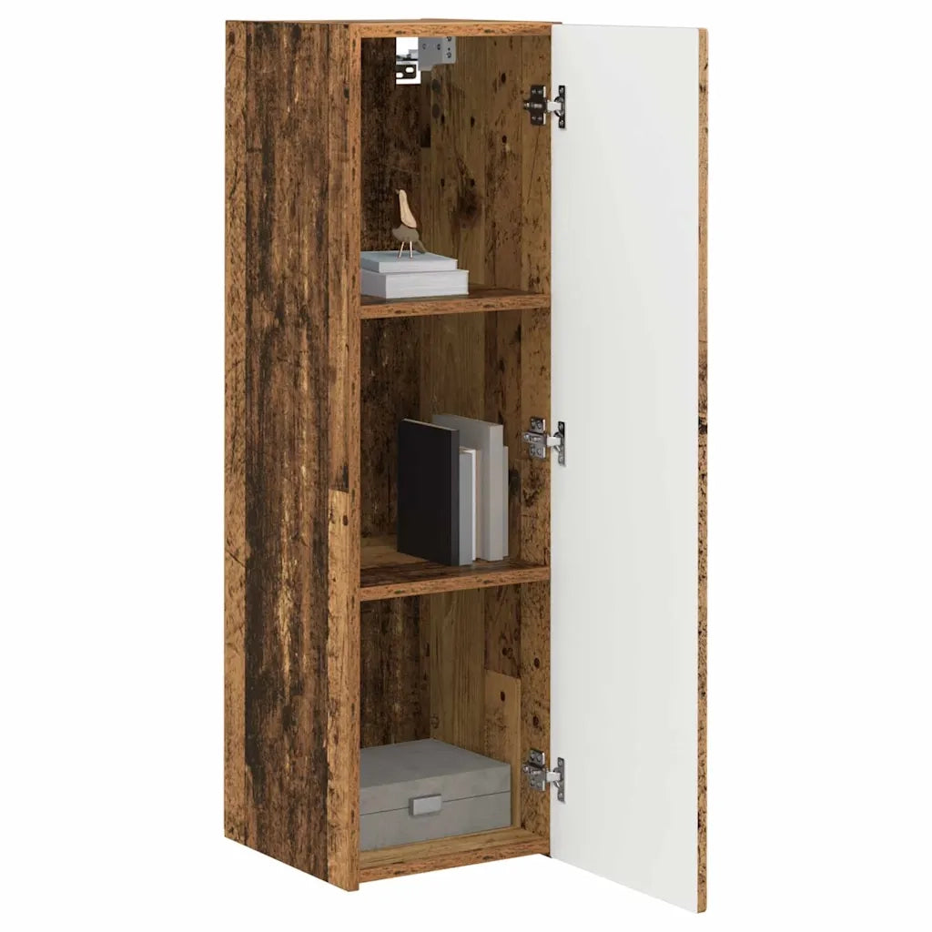 Mobile TV da parete 2 pz-Set di 2 Mobile TV a Muro-Credenza TV Legno vecchio 30 x 31 x 100 cm