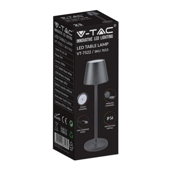 Lampada led da tavolo da 2W (batteria da 4400MA) 3000K IP54 GREE