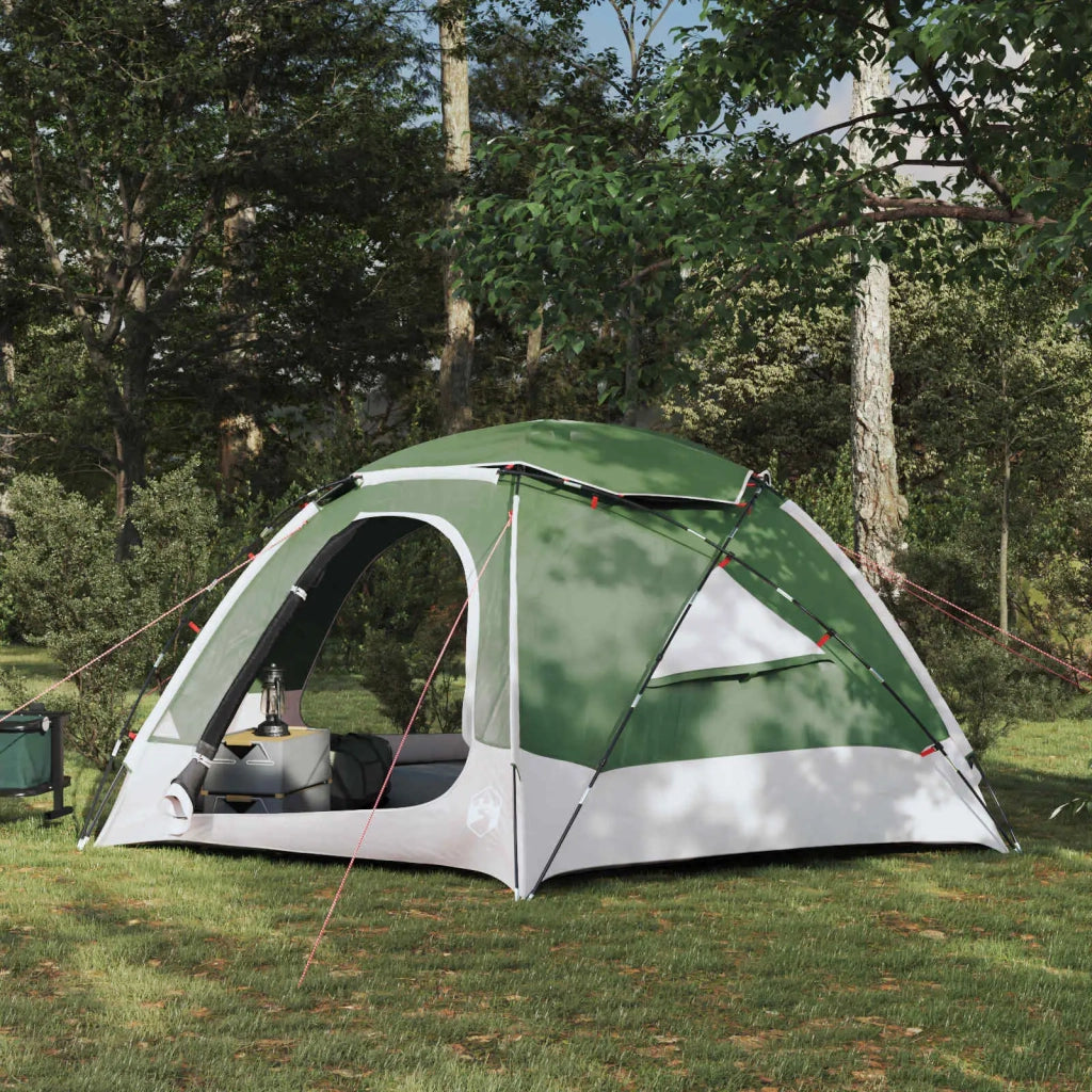 Tenda a cupola con tetto rimovibile-Tenda da campeggio Verde 4 persone
