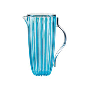 Caraffa con coperchio pin-up colore azzurro e bianco 19,5 x 13 x H 27 cm