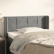 Testiera ad Orecchio Grigio Chiaro 83x16x78/88 cm in Velluto 3118798