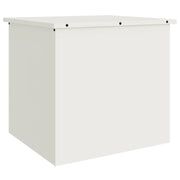 Scatola di Stoccaggio Esterno Bianco 55 x 50,5 x 50 cm Acciaio CFW8687947