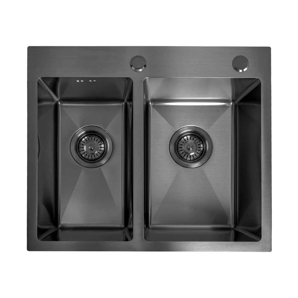 Lavello In Acciaio Toby Black senza rubinetto da cucina