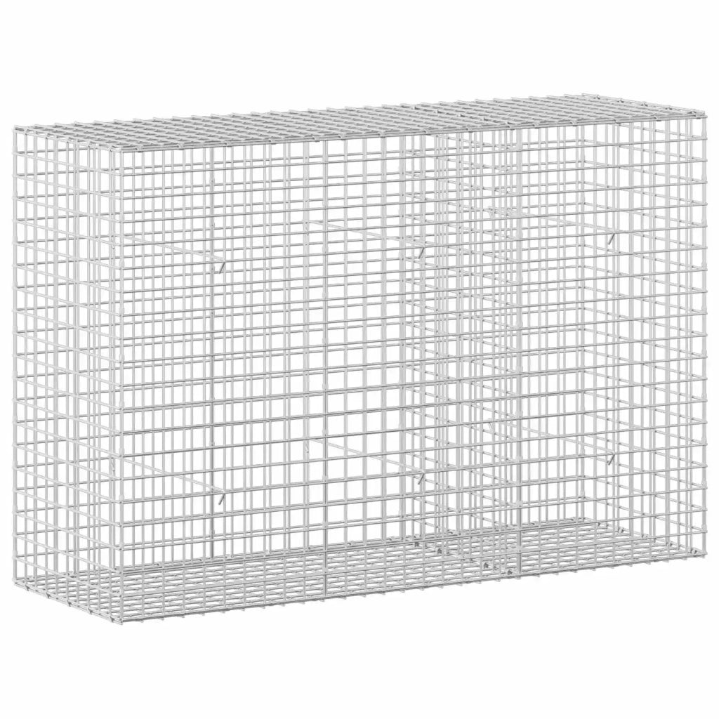 Gabione con filo da 5 mm e rete da 5x5 cm 150x50x100 cm 3464253