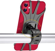 Supporto per Bicicletta - Supporto 360 gradi Rotativo Adattabile Rimovibile Silicone - Universale per Schermi da 4"-6.5" Telefoni Compatibile con iPhone / Huawei Mate / Serie Samsung Galaxy