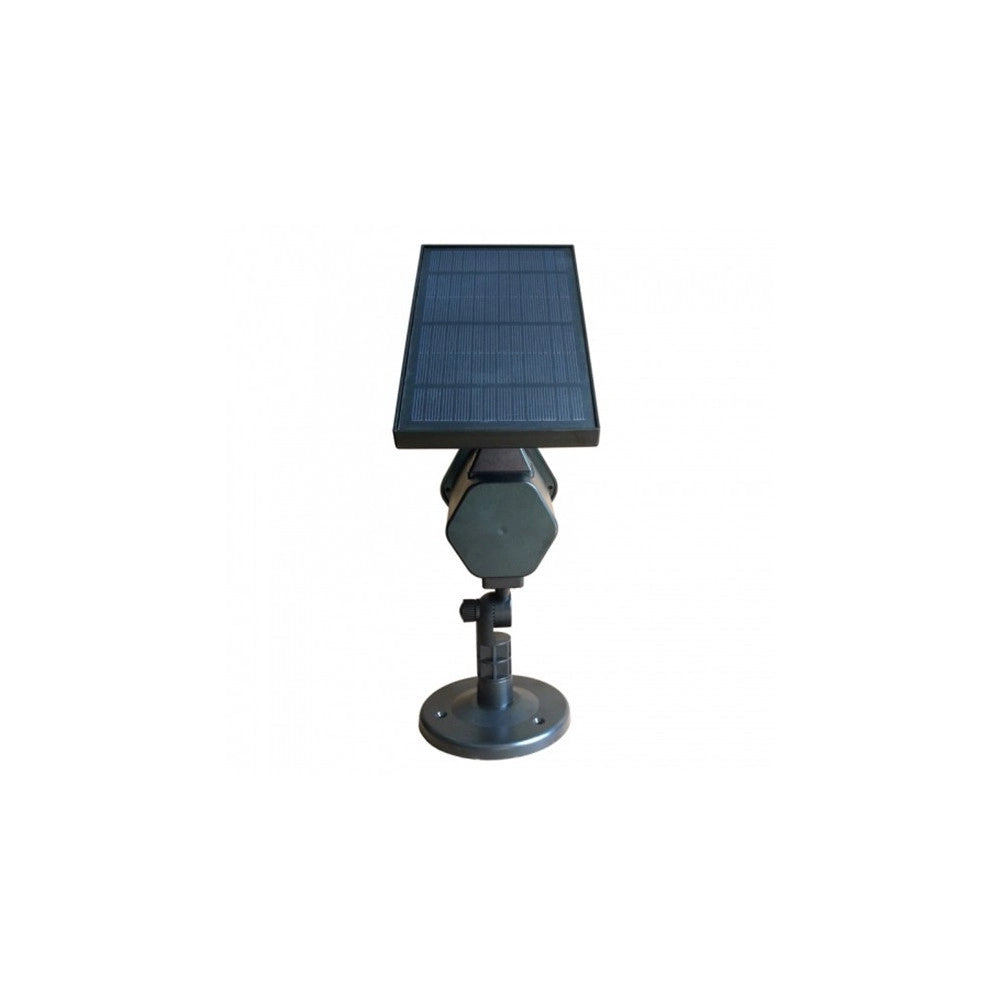 Trade Shop - Proiettore Laser Con Pannello Solare Natalizio Fascio Luce Verde Rosso -