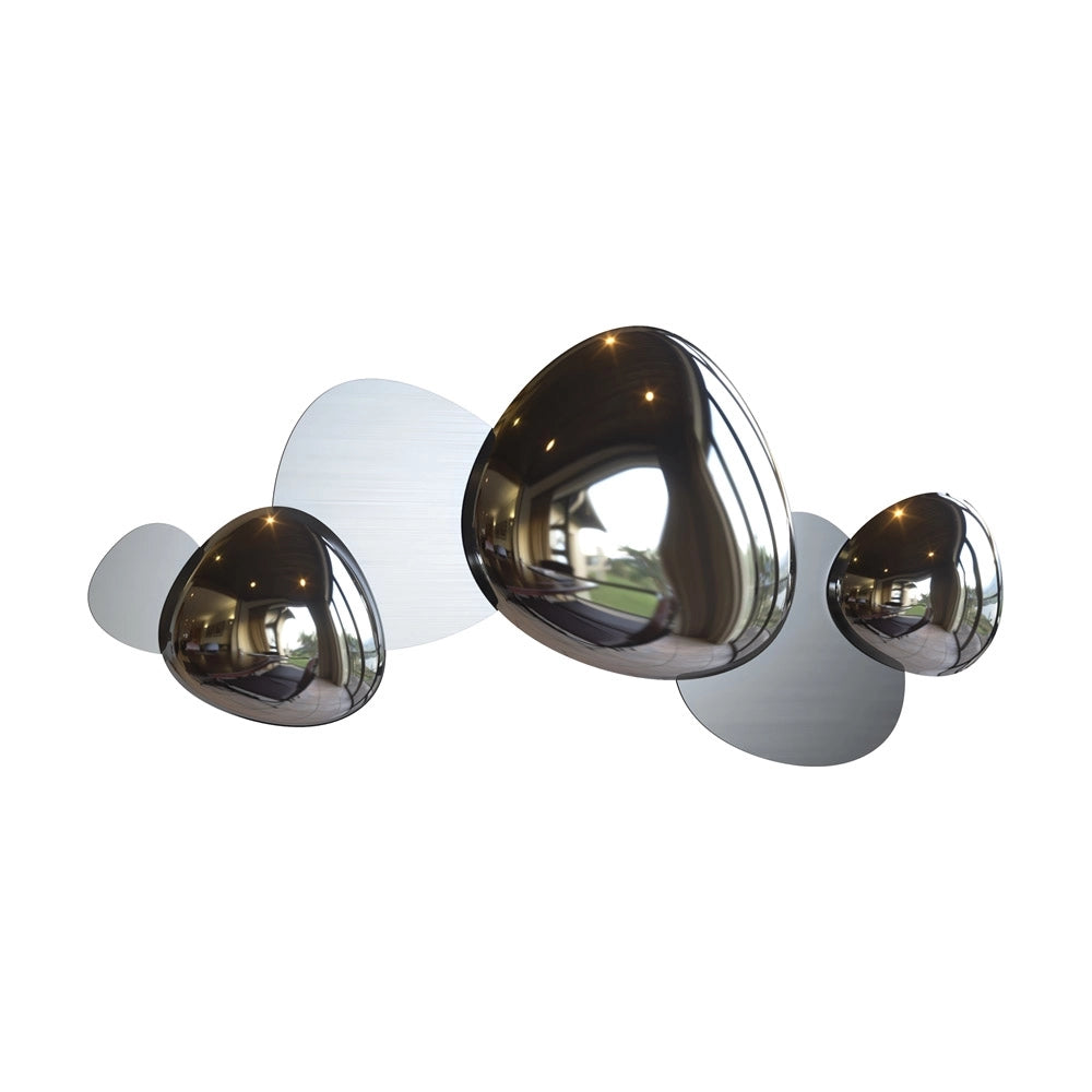 Applique Contemporanea Jack-Stone Acciaio Colore Nichel Led 13W