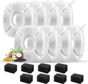 Versetto filtro per fontana per gatti - 8-pack filtri di sostituzione per fontane per gatti con 8 spugne di filtro - adatto per fontane automatiche per animali domestici da 2,8 litri