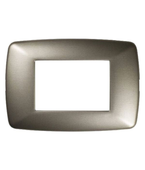 Placca Brio 3F. Acciaio Spazzolato, FEB 3203/AS