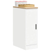 Armadietto da Garage Bianco 30x51x85 cm Legno Massello di Pino 860553