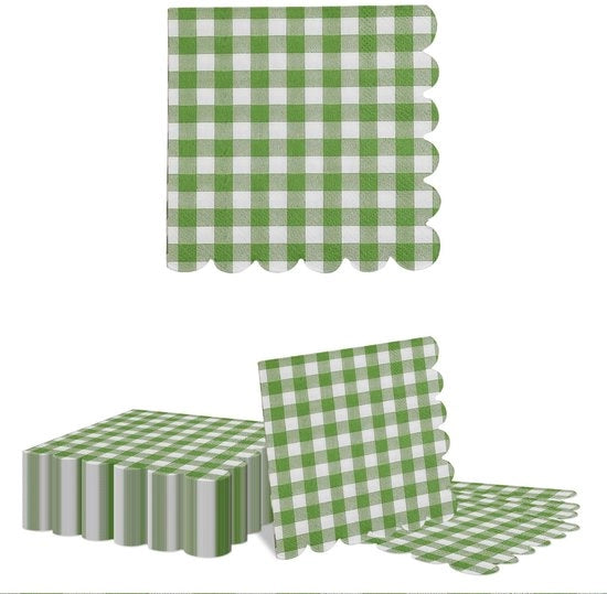 Serviette da tavola da un tempo 40 pezzi - Verde oliva - Dimensioni 33 x 33 cm - Decorazione da tavola - Decorazione da festa