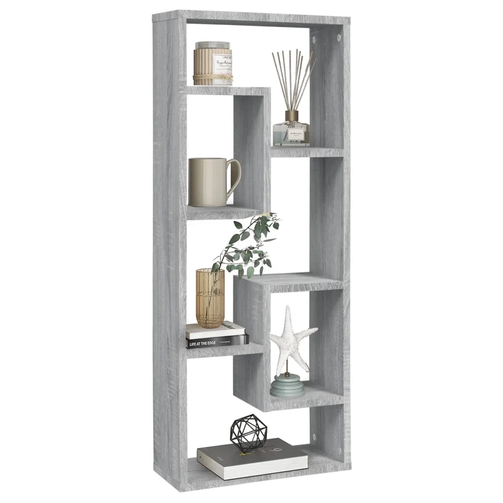Mensola a Muro Grigio Sonoma 36x16x90 cm in Legno Multistrato cod mxl 33346
