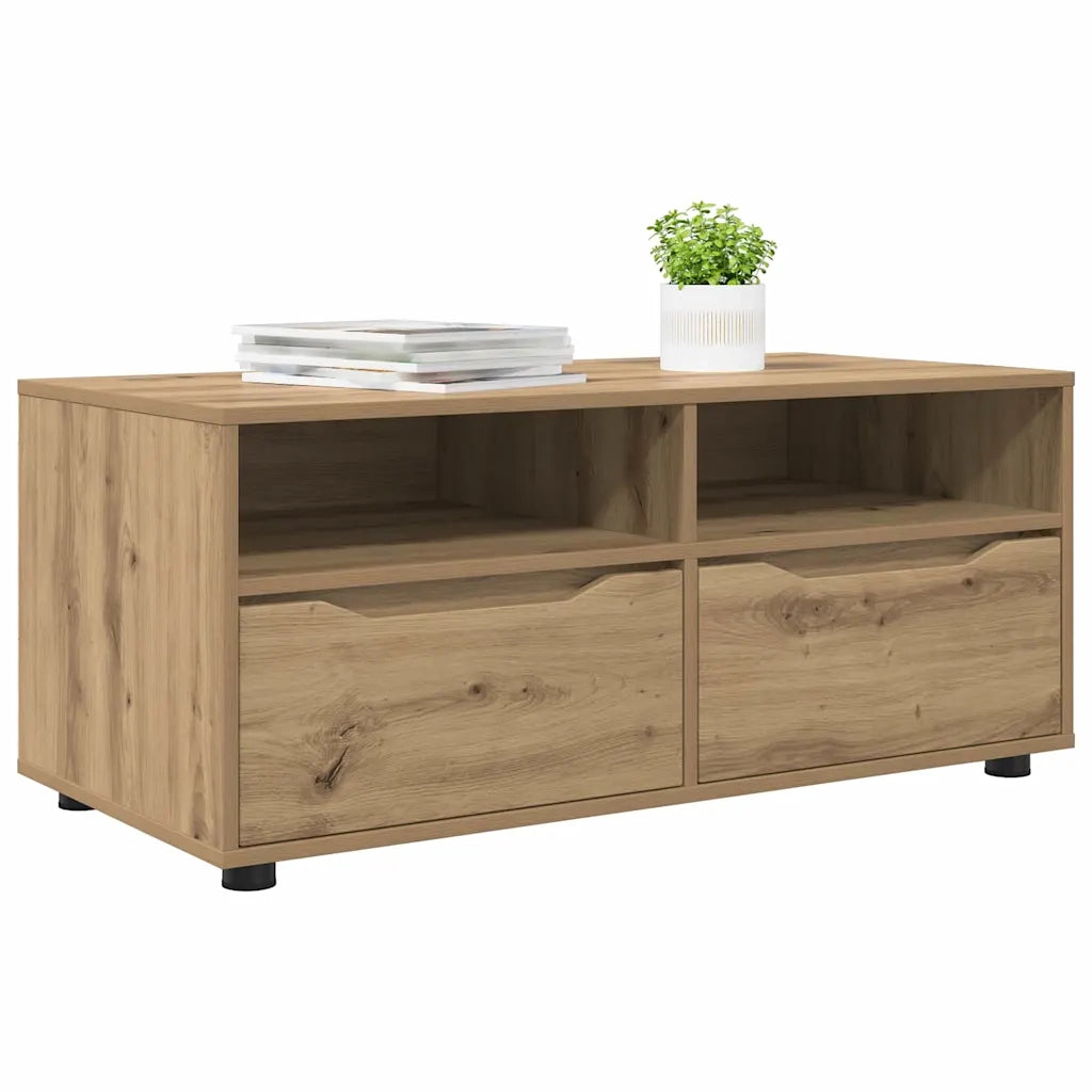 Mobile TV-Credenza per TV-Console TV Rovere artigianale 100 x 48 x 43 cm Legno multistrato
