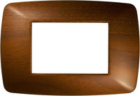 Placca Brio 3F. Legno Scuro, FEB 3203/LS