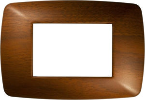 Placca Brio 3F. Legno Scuro, FEB 3203/LS