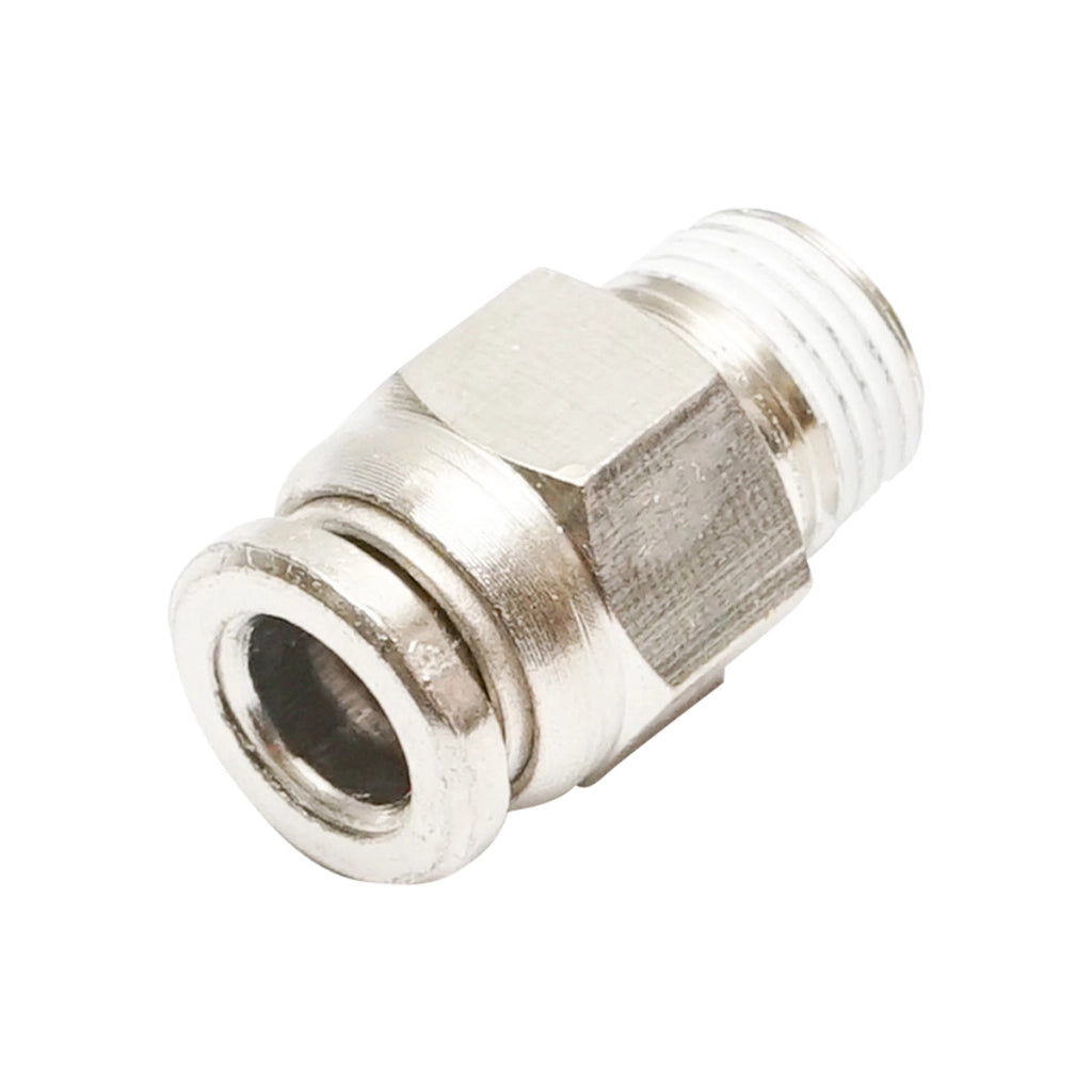 Connettore rapido in metallo dritto e vite in metallo M6 con 1/8