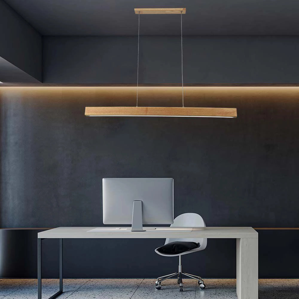 Lampada sospesa LED 80cm legno 4000K V-TAC VT-7582
