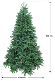 Albero di Natale Artificiale 240 cm 75 Rami Vanzetti Pino del Gargano Verde
