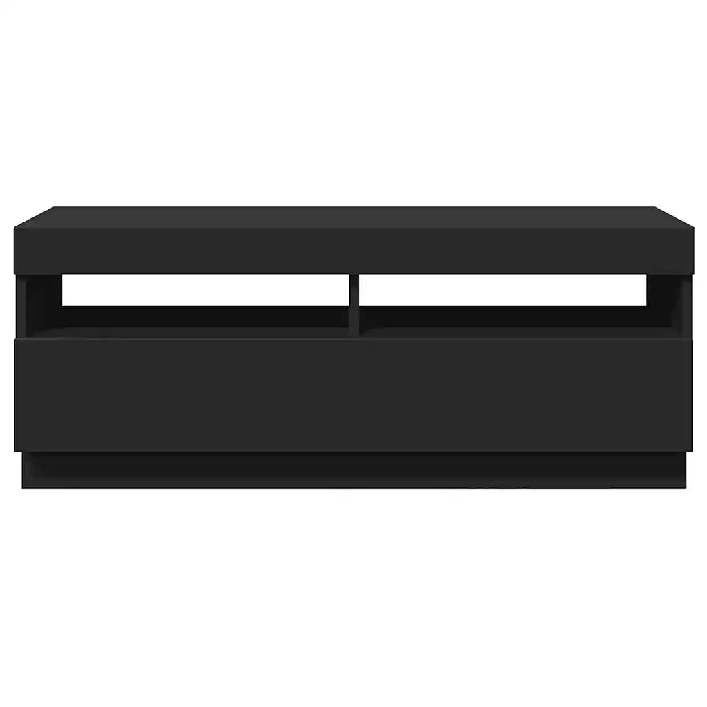 Mobile Porta TV con Luci LED Nero 100x35x40 cm