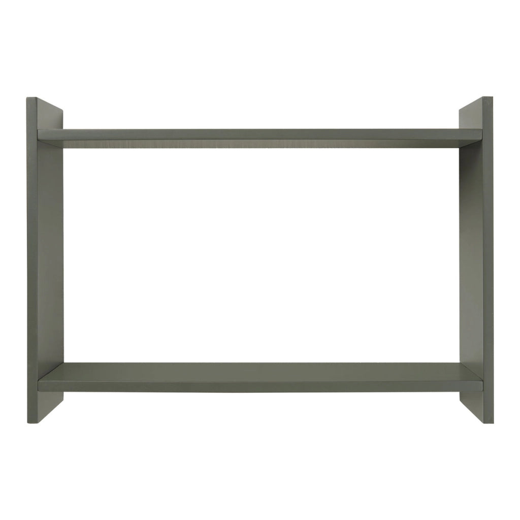 Mensola Bamberg, Verde, MDF, 14,5x50x35 cm