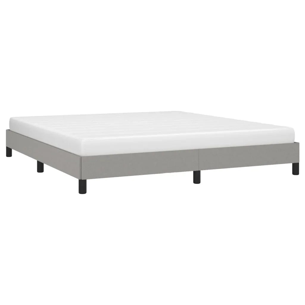 Giroletto senza Materasso-Struttura Letto Grigio Chiaro 160x200 cm Tessuto 334693