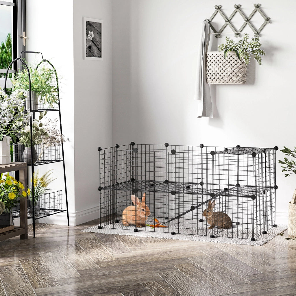 Recinto per Animali Domestici ¨C Zephmum ¨C Nero 146x73x73cm