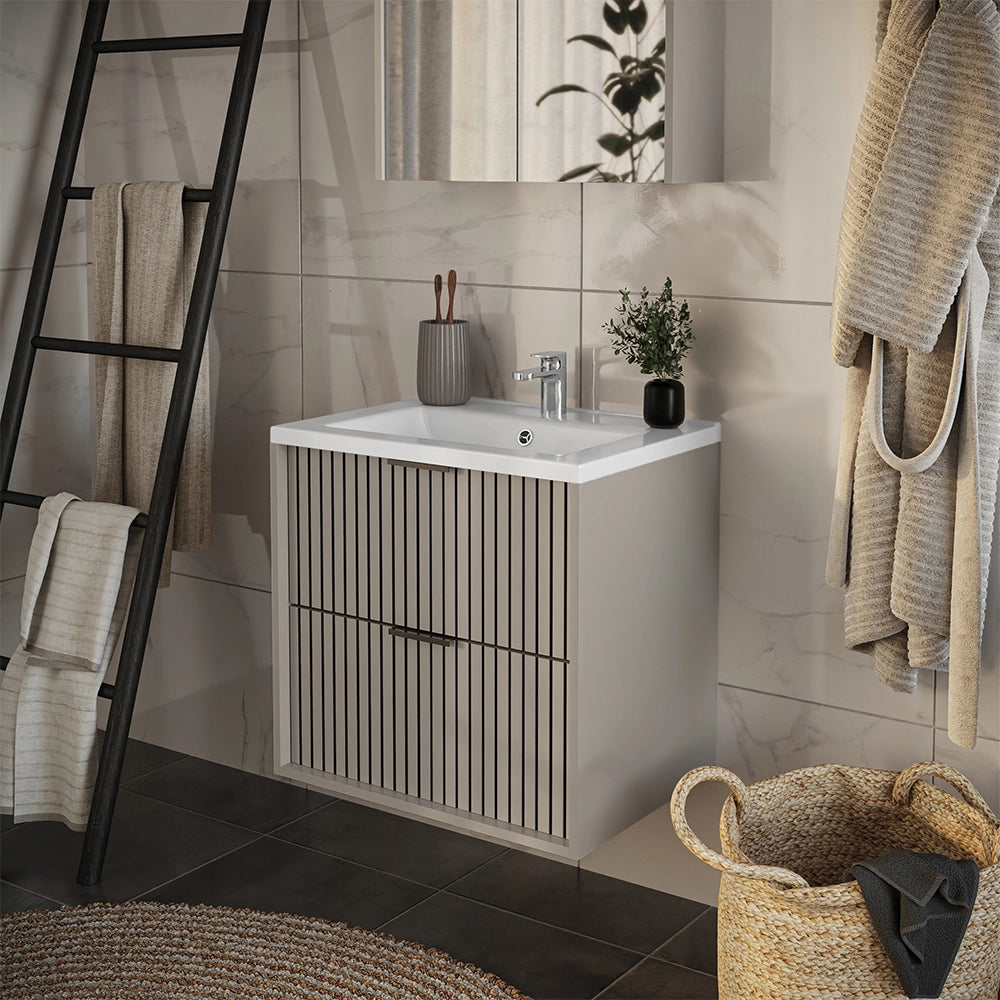 Vicco Set di mobili da bagno Cachemire 60 x 57 cm con lavabo